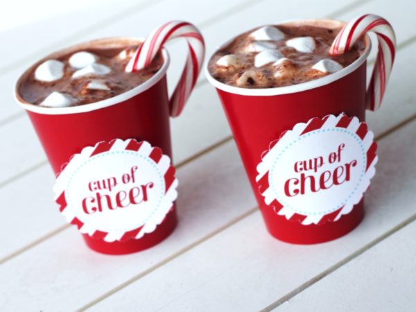two cups of hot chocolate