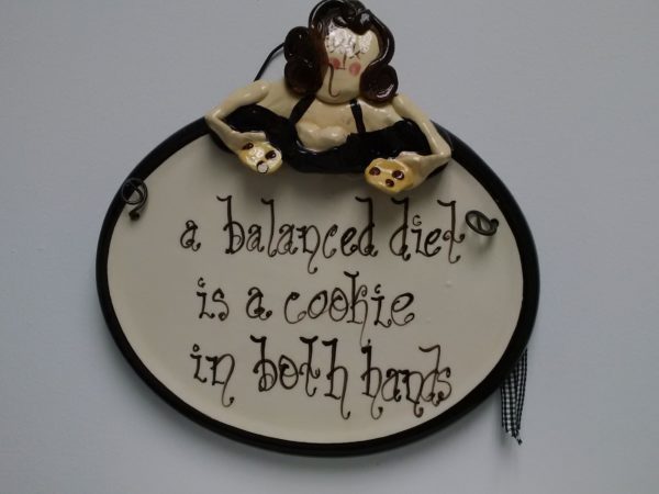 a balanced diet is a cookie in both hands quote