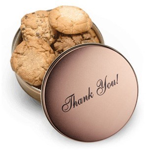 thank you cookie gift tin