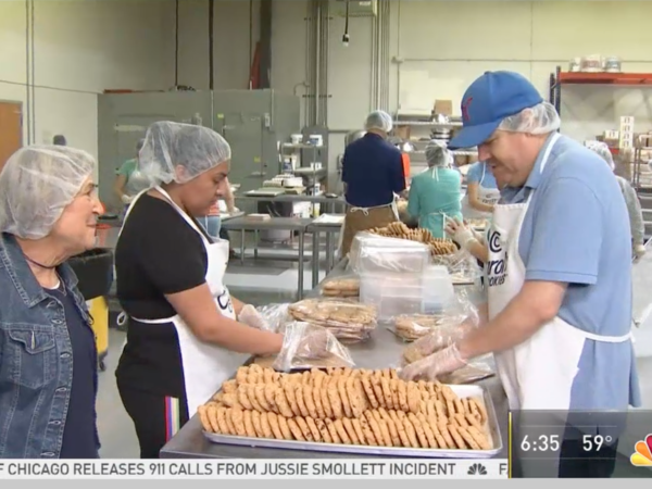 Carol's Cookies bakers on tv segment